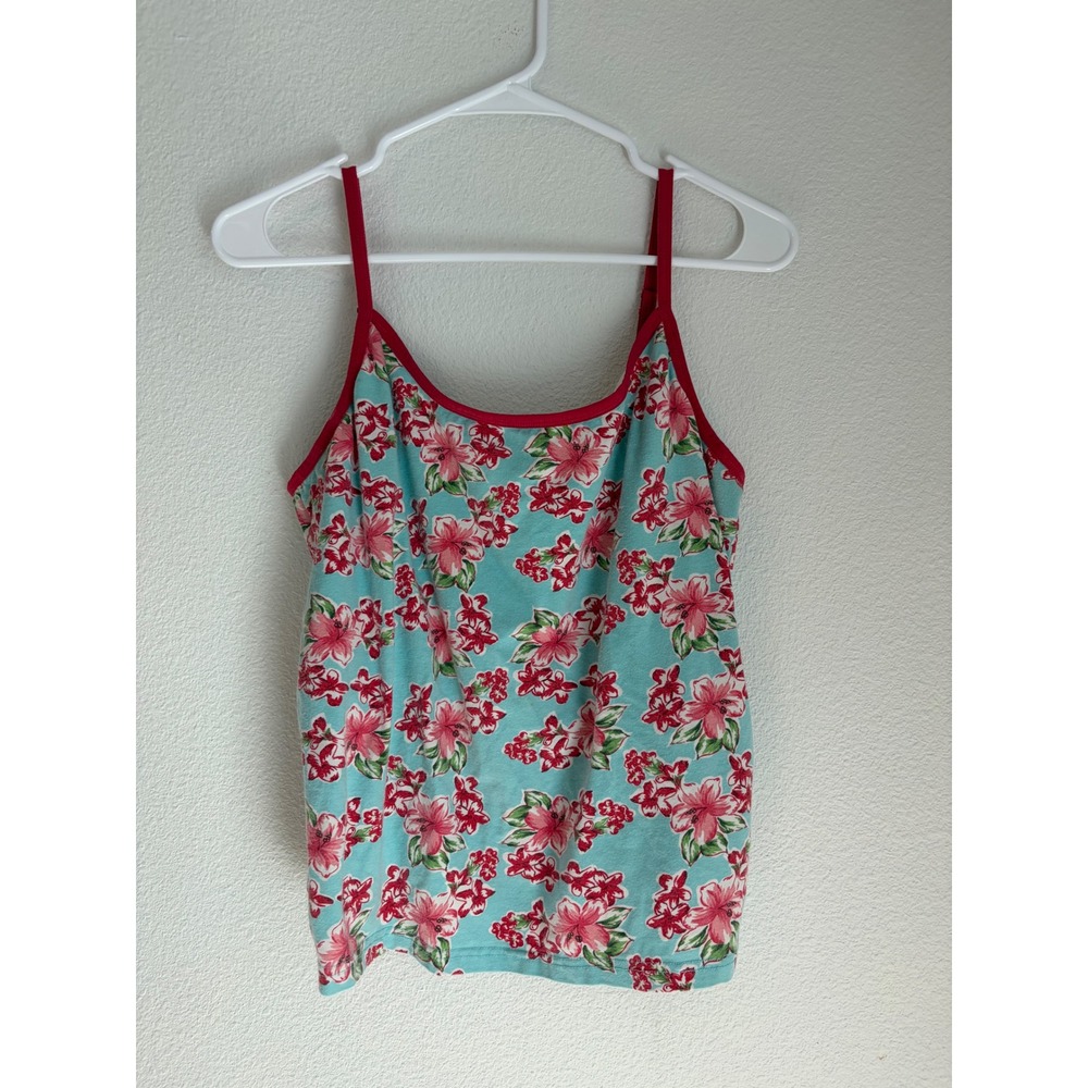 Avenue Body Blue Pink Tropical Floral Camisole Tank Top Plus Size 18-20